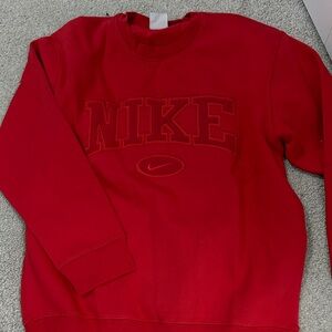 Nike Men's Bold Red Crewneck Sweater